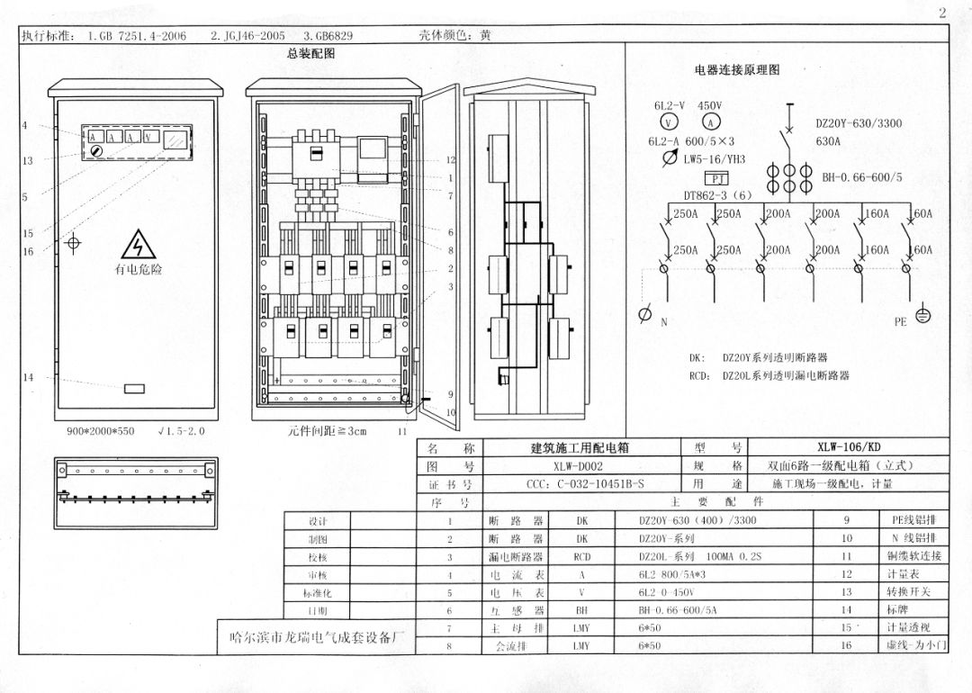 從變壓器到配電箱！臨時電源線連接和配電箱配置標準圖！