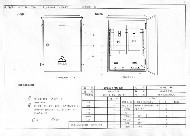 從變壓器到配電箱！臨時電源線連接和配電箱配置標準圖！